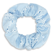 Sui Ava / Floral Broderie Scrunchie / Bubblegum