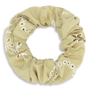 Sui Ava / Floral Broderie Scrunchie / Pistachio