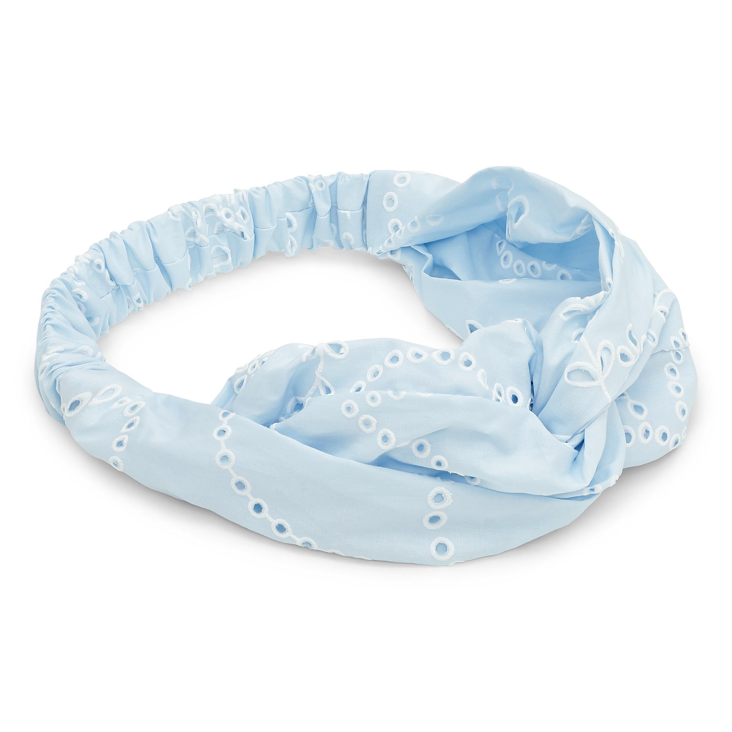Sui Ava / Floral Broderie Twist Headband / Bubblegum