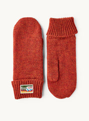 Hestra / Raggwool Mitt / Brick red