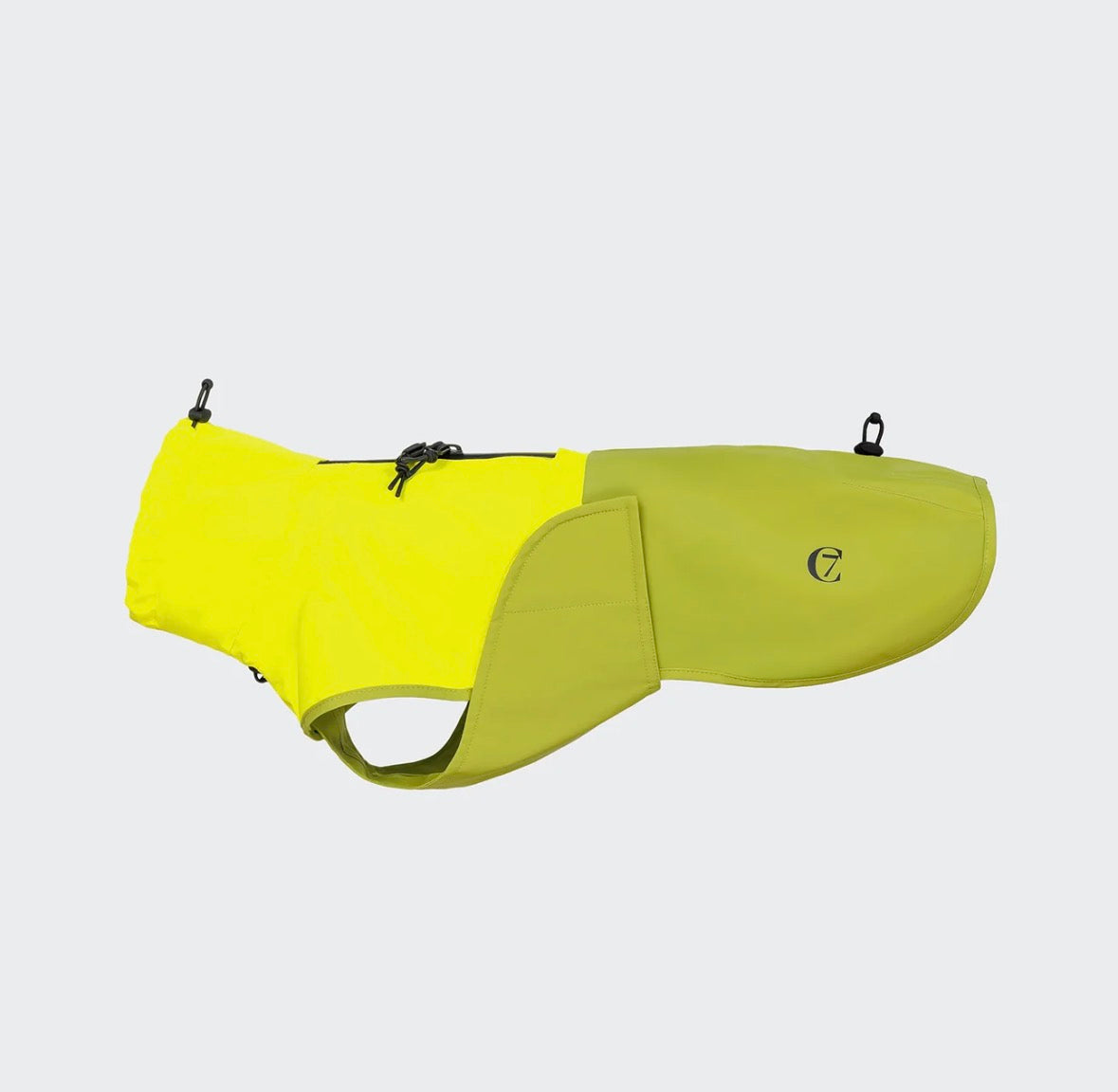 Hunderegenmantel Dackel AKTIV Neon Green/Light Olive - Size 5