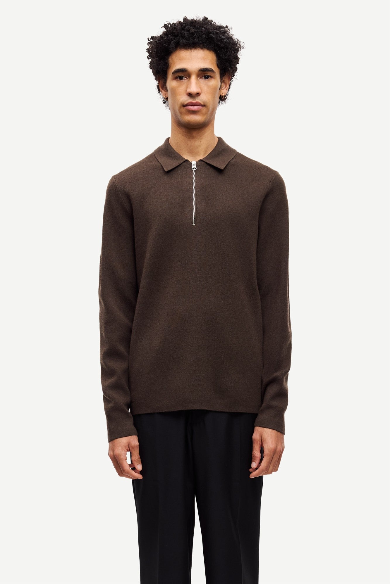 Samsøe Samsøe / GUNA HALF ZIP 10490 / TURKISH COFFEE