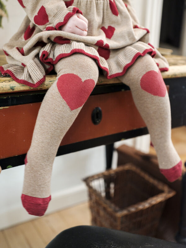 Hust & Claire / HCFrankie Hearts Stockings / Biscuit