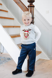 Hust & Claire / HCPrinco  Reindeer Vest / Soft Grey Melange