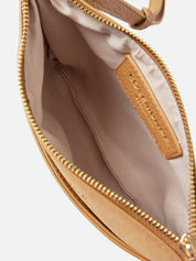 Rosemunde / RBMunich Mix Small Clutch / Dark Camel w Gold trim