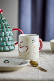 Bloomingville / Tasse m/Henkel ‚Mary‘ Steingut / ø8xH9 cm