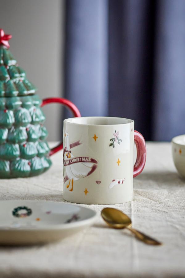 Bloomingville / Tasse m/Henkel ‚Mary‘ Steingut / ø8xH9 cm