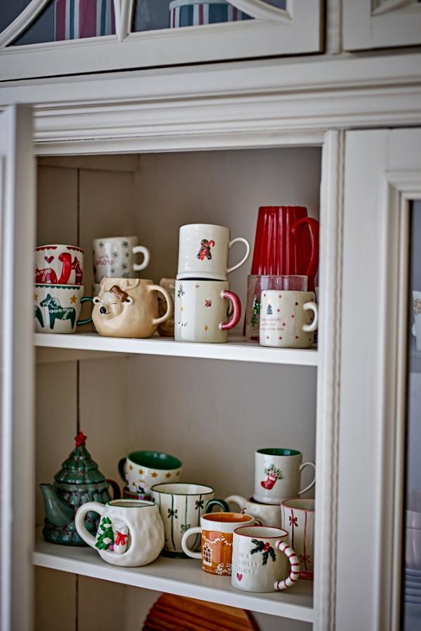 Bloomingville / Tasse m/Henkel ‚Mary‘ Steingut / ø8xH9 cm