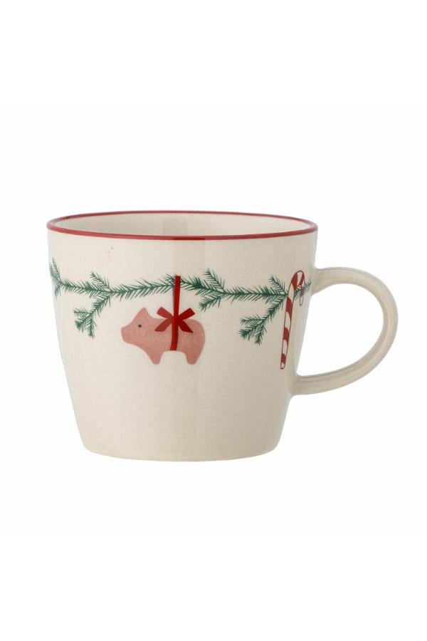 Bloomingville / Yule Becher, Natur Steingut ø9,5xH8