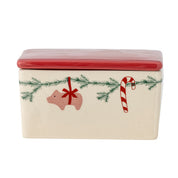 Bloomingville / Yule Butterdose, natur, Steingut