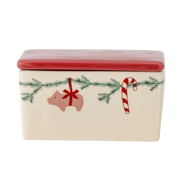 Bloomingville / Yule Butterdose, natur, Steingut