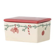 Bloomingville / Yule Butterdose, natur, Steingut