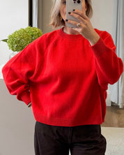 Greymarl / Birthe Knit / Red