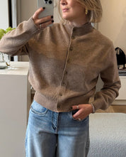 Greymarl / Carlotta Cardi Knit / Beige