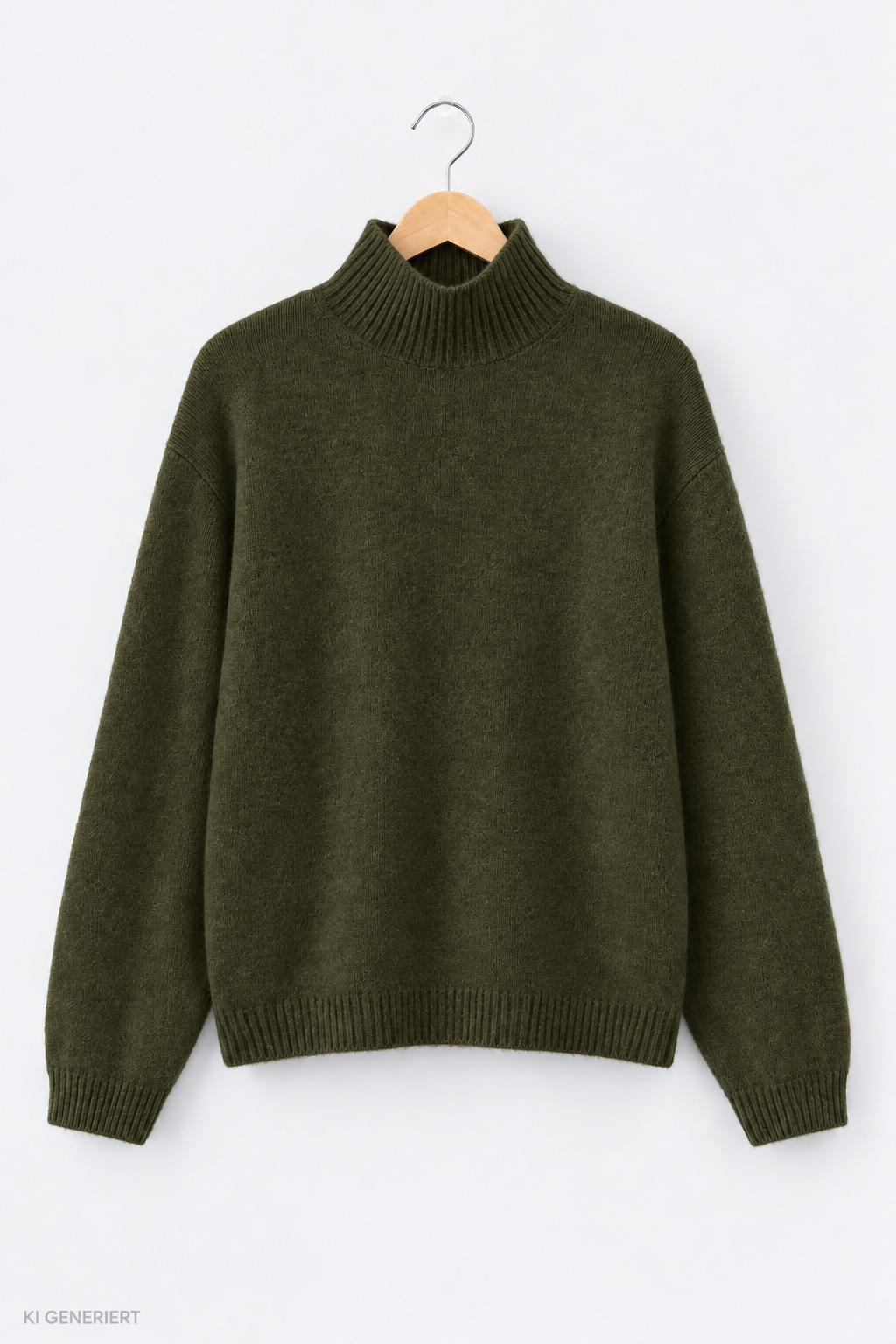 Gina Tricot / Knitted turtleneck sweater / Dark green (6049)