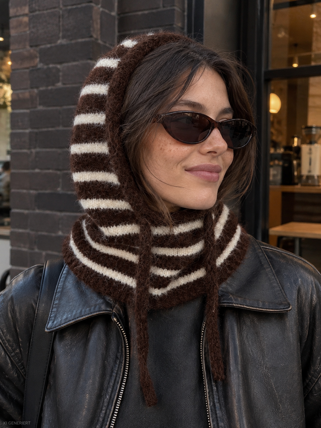 Gina Tricot / Perfect knit balaclava / Stripe (1057)