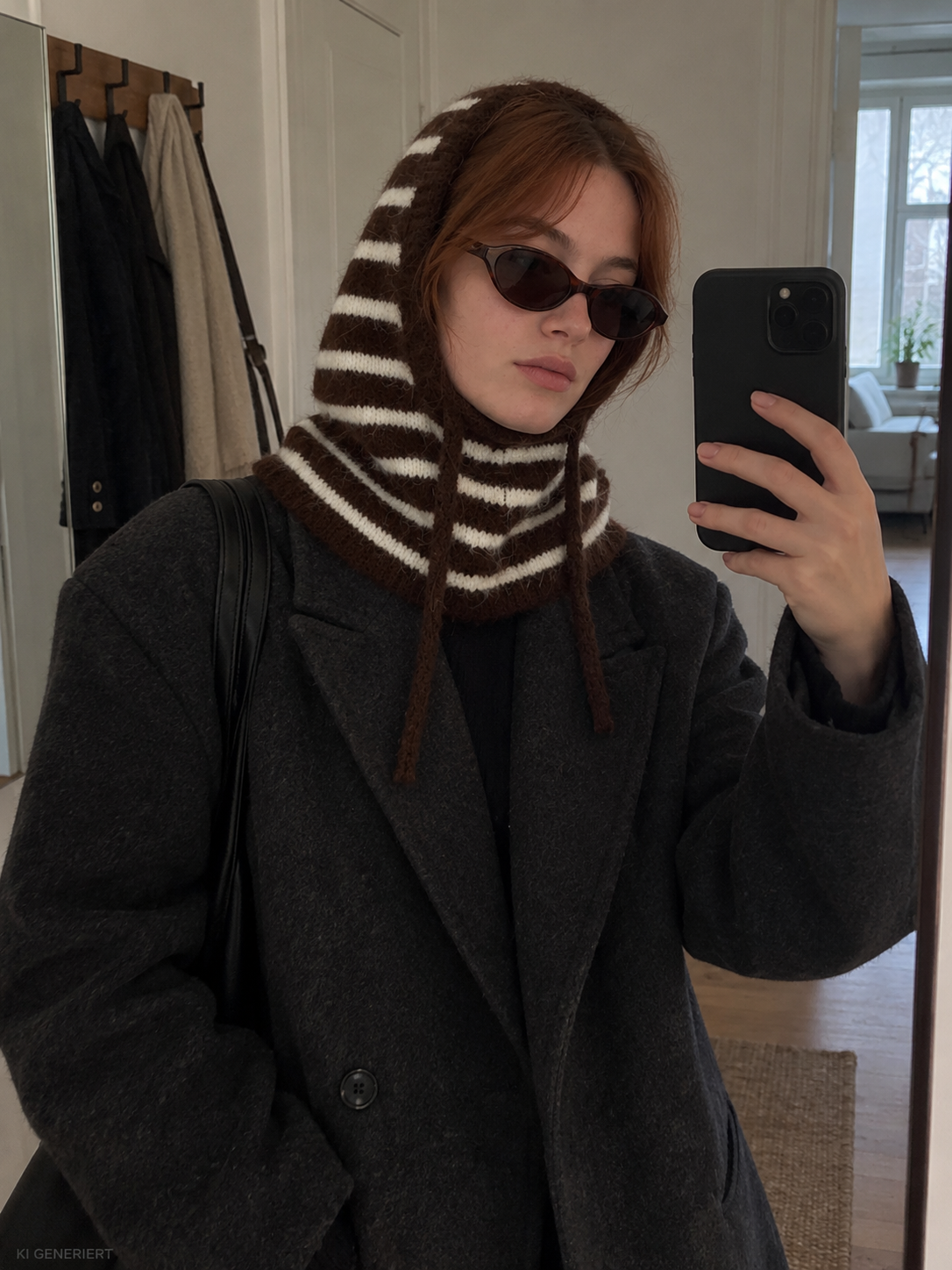 Gina Tricot / Perfect knit balaclava / Stripe (1057)