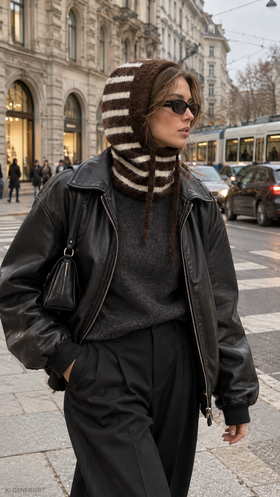 Gina Tricot / Perfect knit balaclava / Stripe (1057)