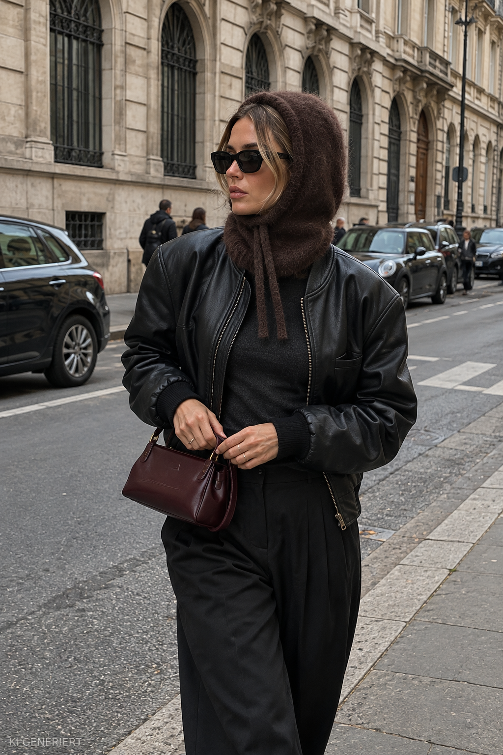 Gina Tricot / Perfect knit balaclava / Dark brown (7180)