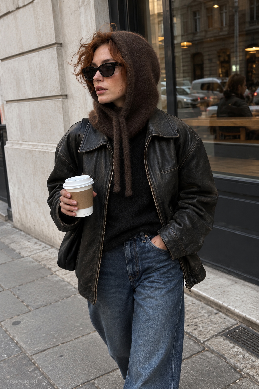 Gina Tricot / Perfect knit balaclava / Dark brown (7180)