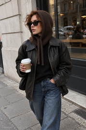Gina Tricot / Perfect knit balaclava / Dark brown (7180)