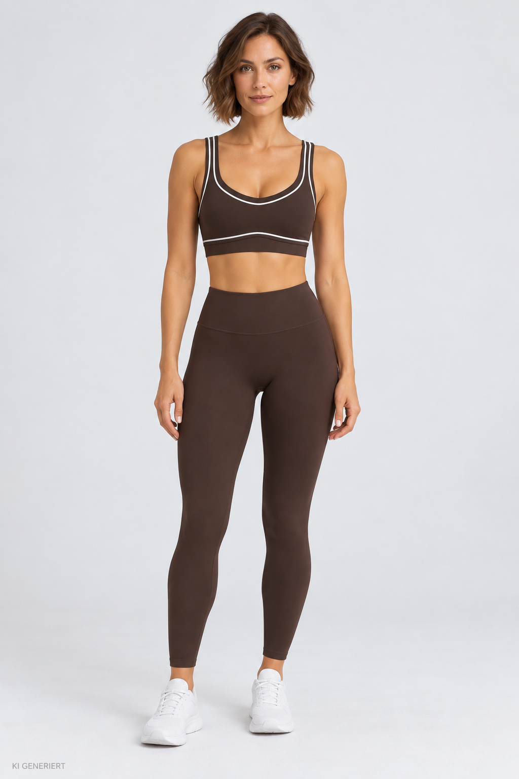 Gina Tricot / Soft Yoga Top / Dark Brown