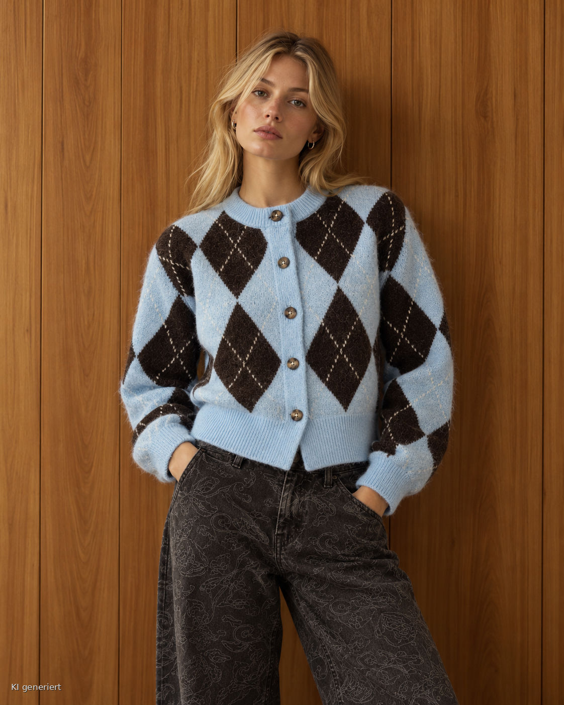 Gina Tricot / Knitted cardigan / Lt blue