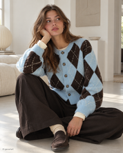 Gina Tricot / Knitted cardigan / Lt blue