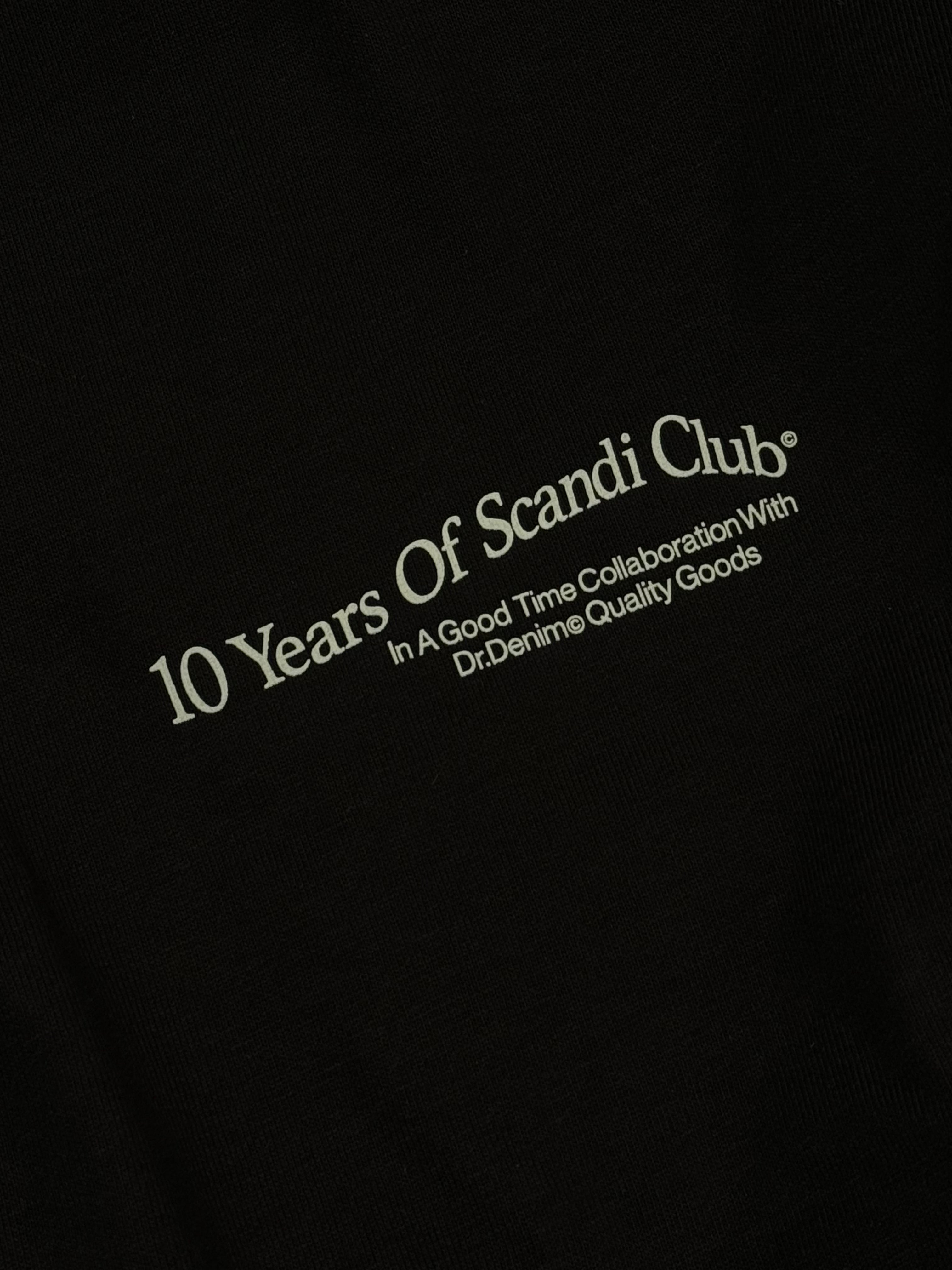 DrDenim / Trooper Tee / Black 10 Years Of Scandi Club