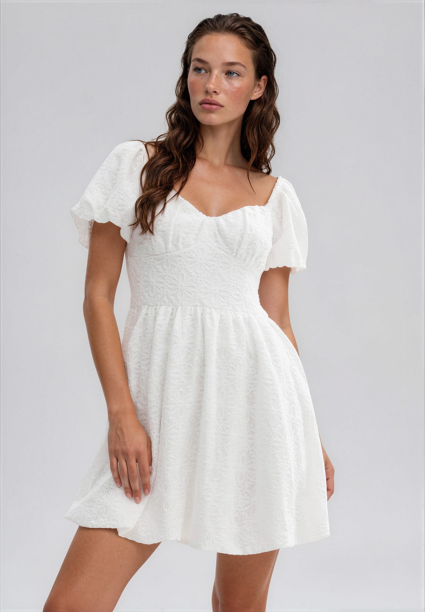Gina Tricot / Mini dress / Offwhite
