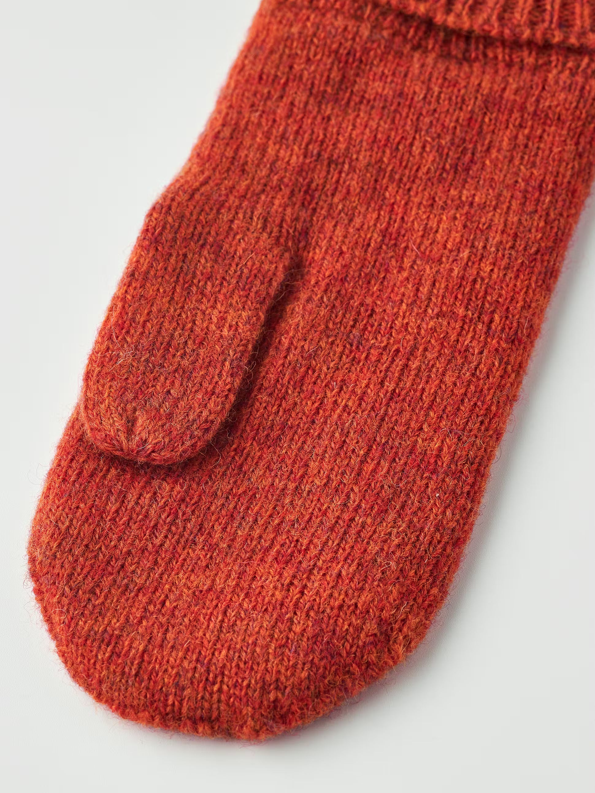 Hestra / Raggwool Mitt / Brick red