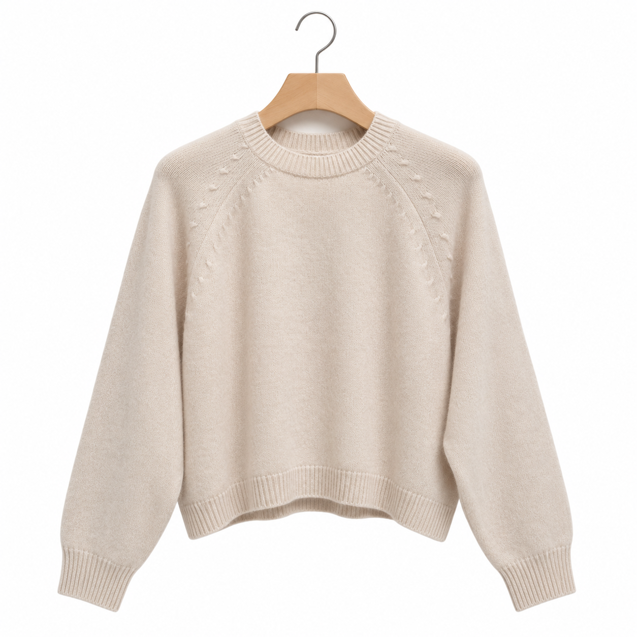 Greymarl / Birthe Knit / OFF WHITE