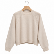 Greymarl / Birthe Knit / OFF WHITE