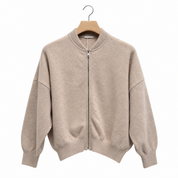 Greymarl / Jackie Bomber Knit / Sand