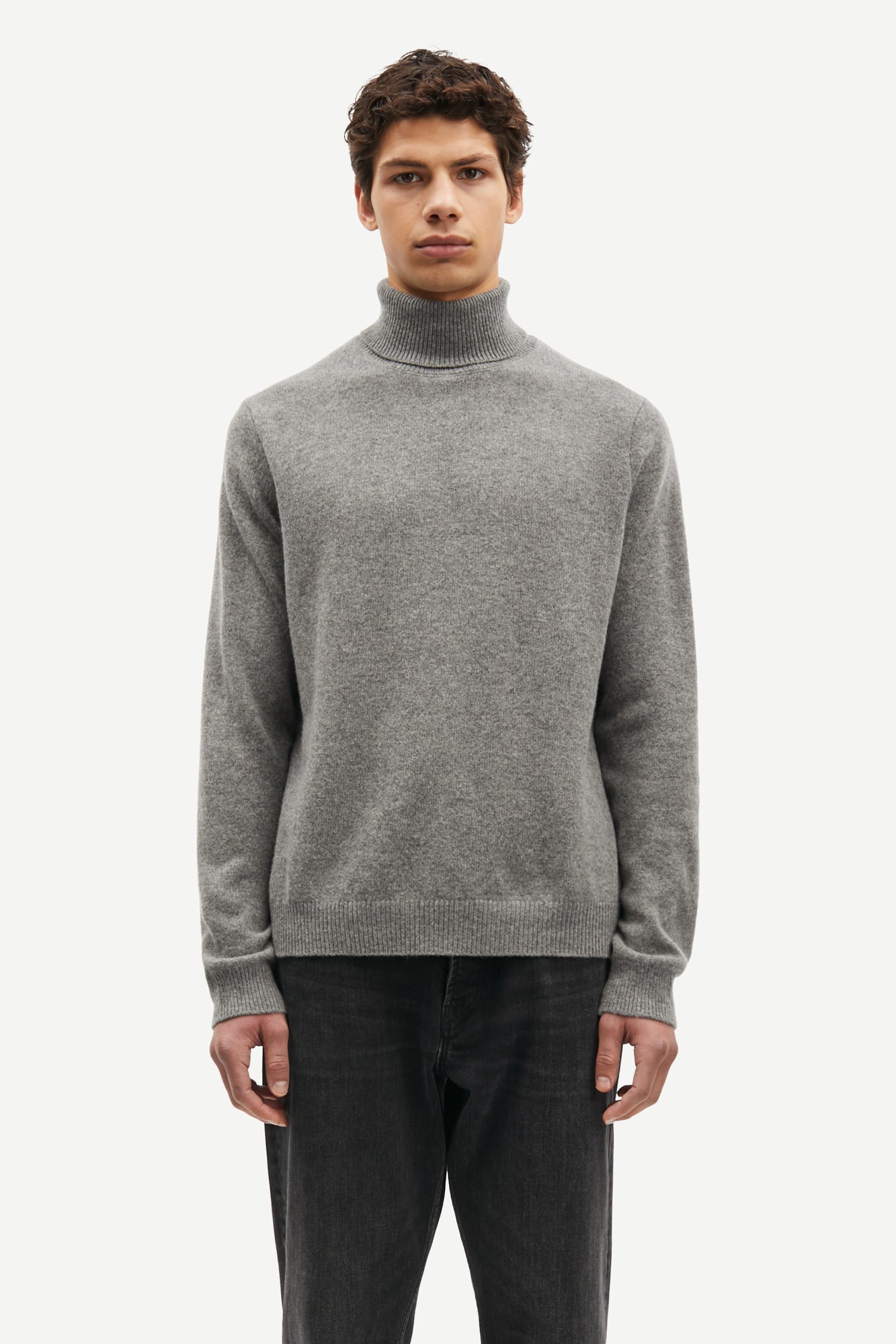 Samsøe Samsøe / ISAK KNIT TURTLENECK 15010 / DARK GREY MEL.