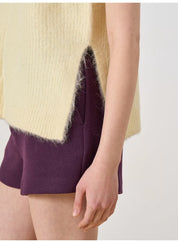 EDITED / Thanya Knit Vest ( fluffy yarn) / Flan