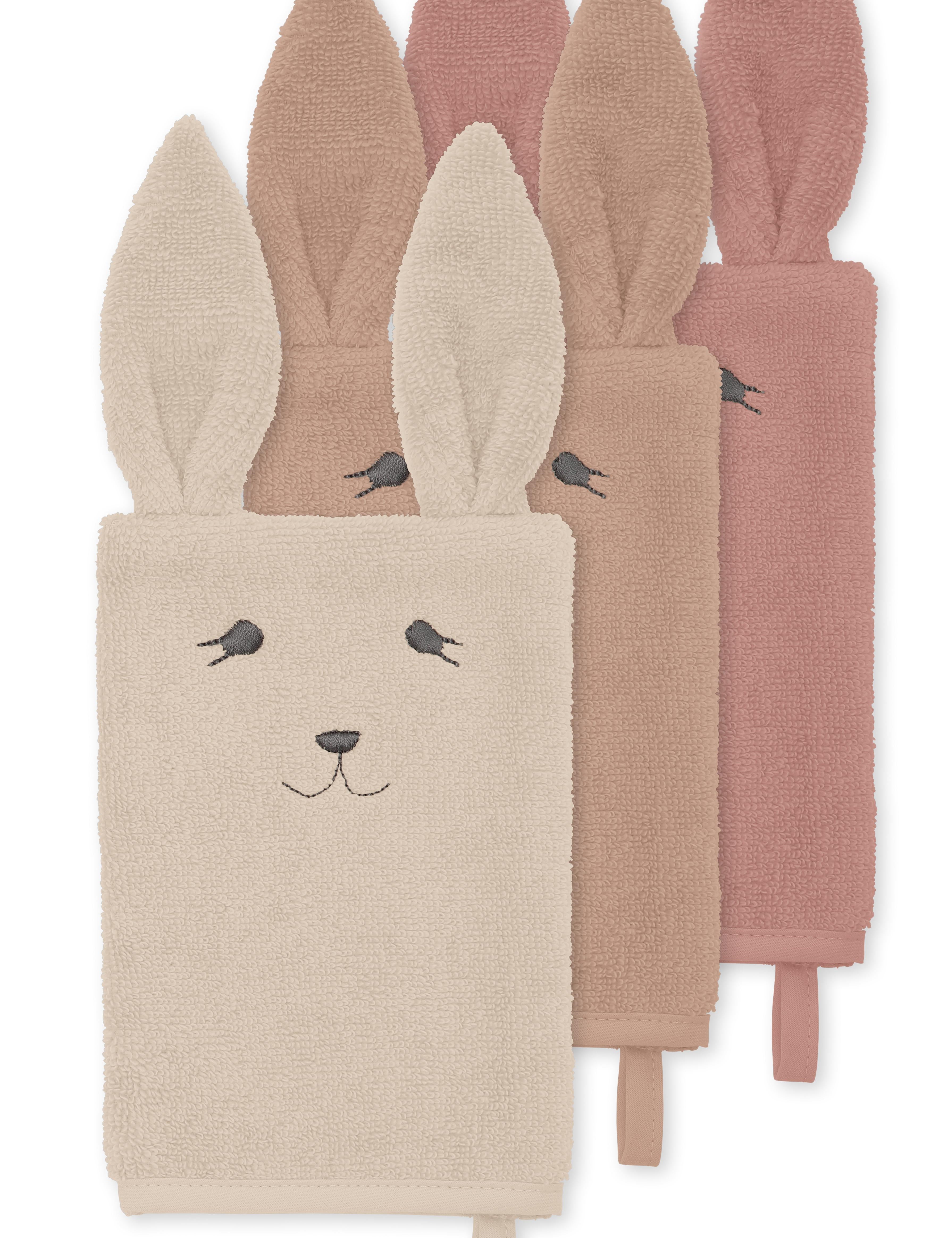 KS3702-3-PACK-WASHCLOTH-ANIMAL-ROSE-BUNNY-Extra-0