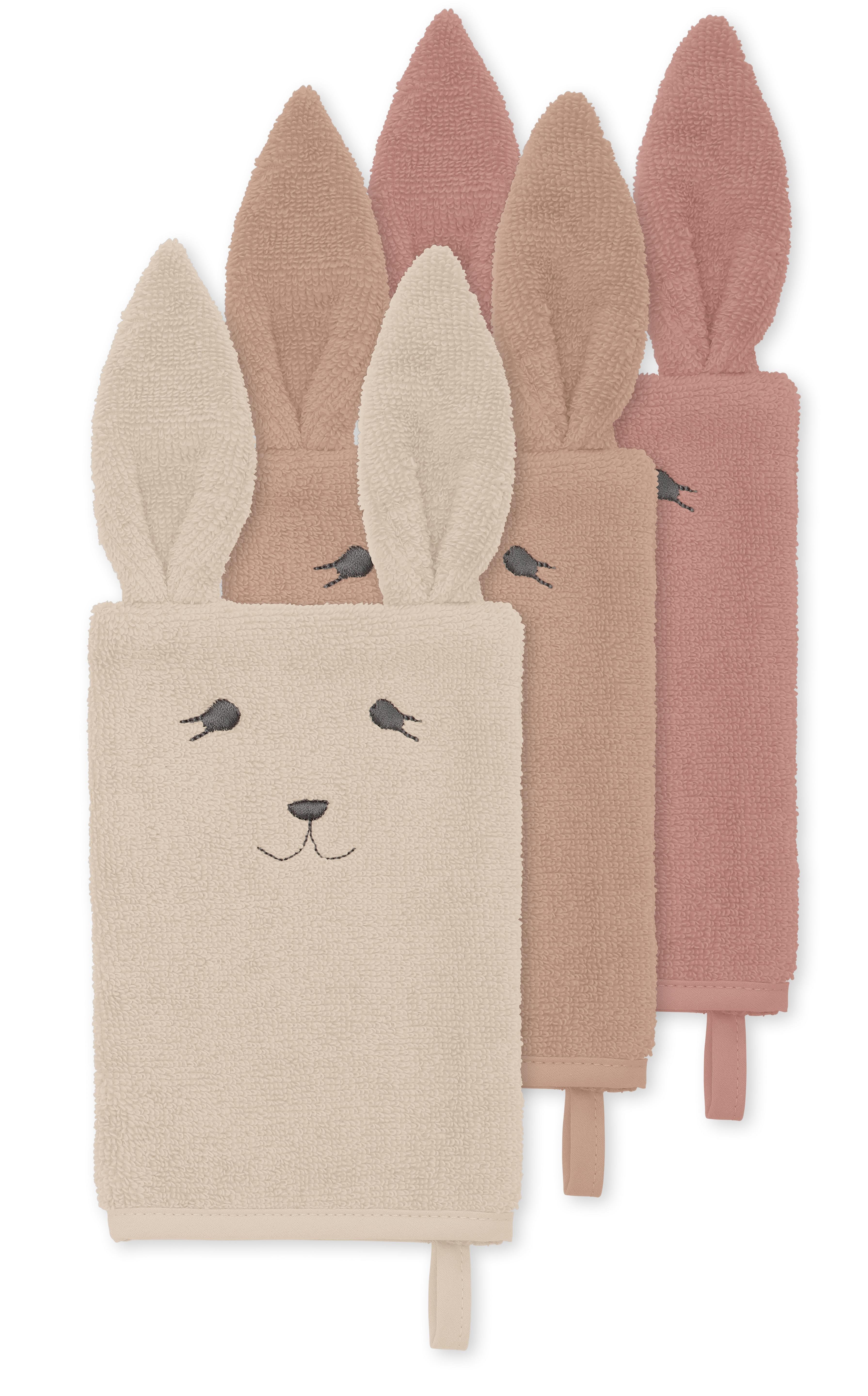 KS3702-3-PACK-WASHCLOTH-ANIMAL-ROSE-BUNNY-Extra-0