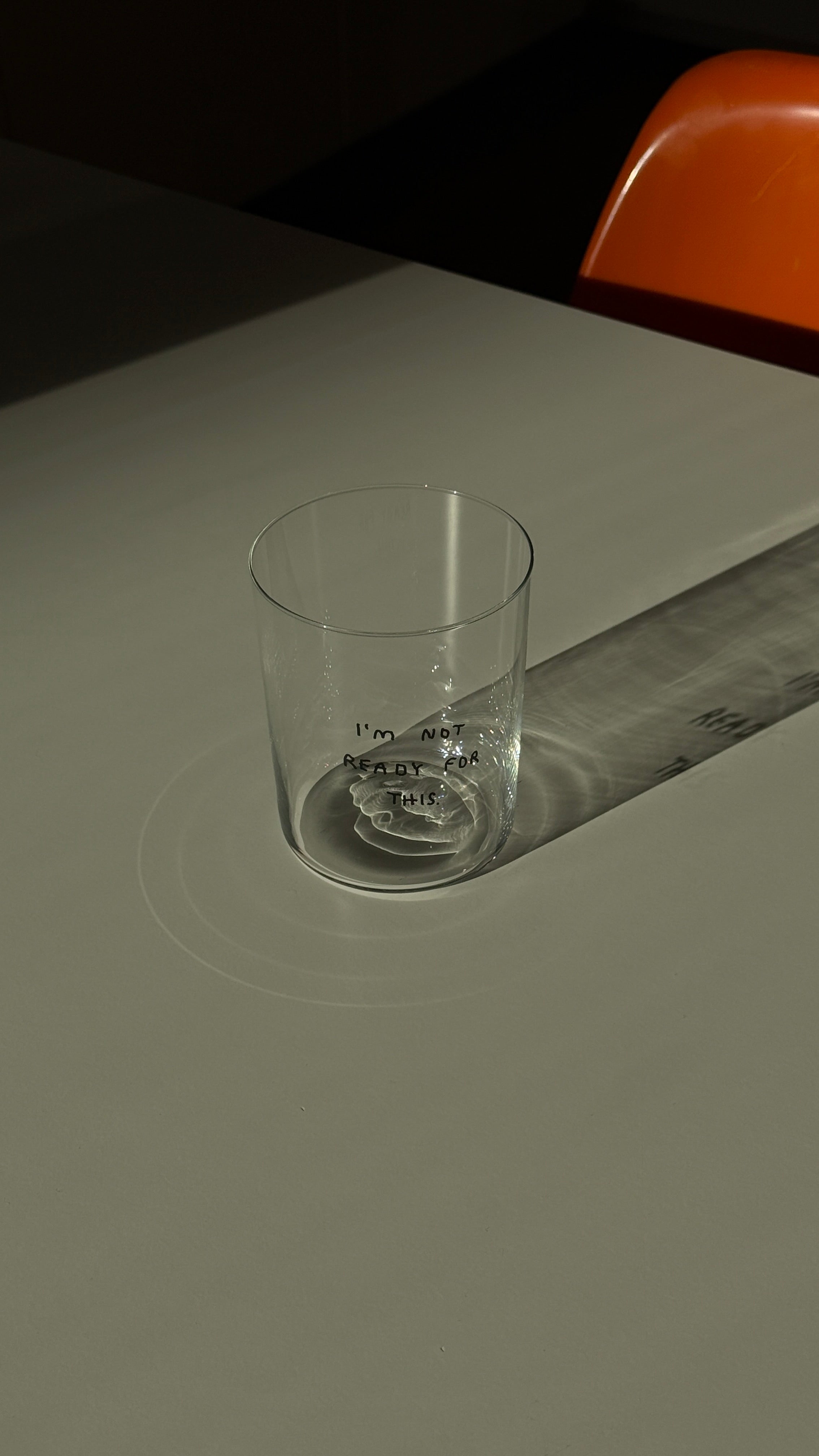 Yahya Studio / Johanna Schwarzer - LARGE Glass - I'm not ready for this