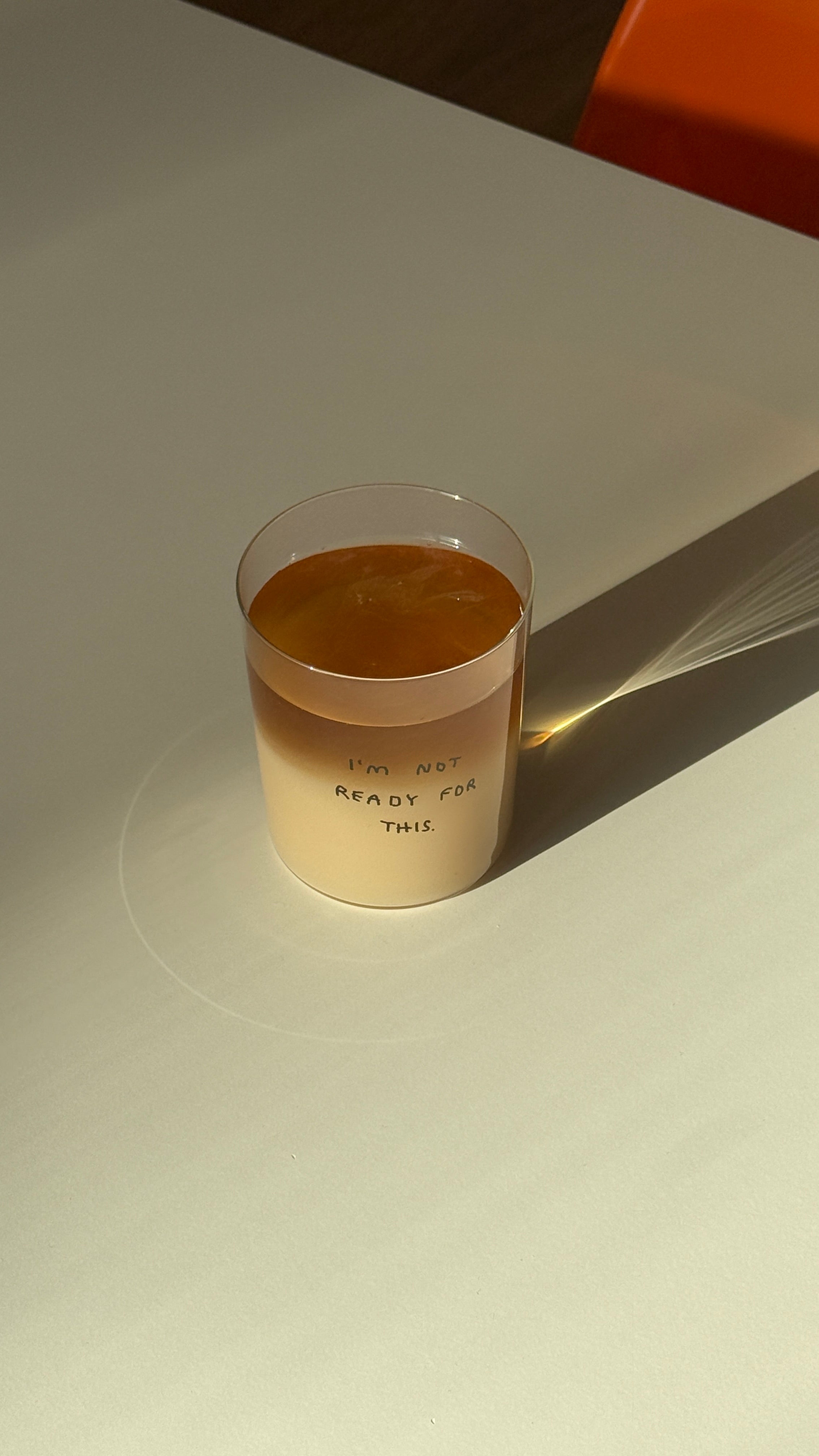 Yahya Studio / Johanna Schwarzer - LARGE Glass - I'm not ready for this