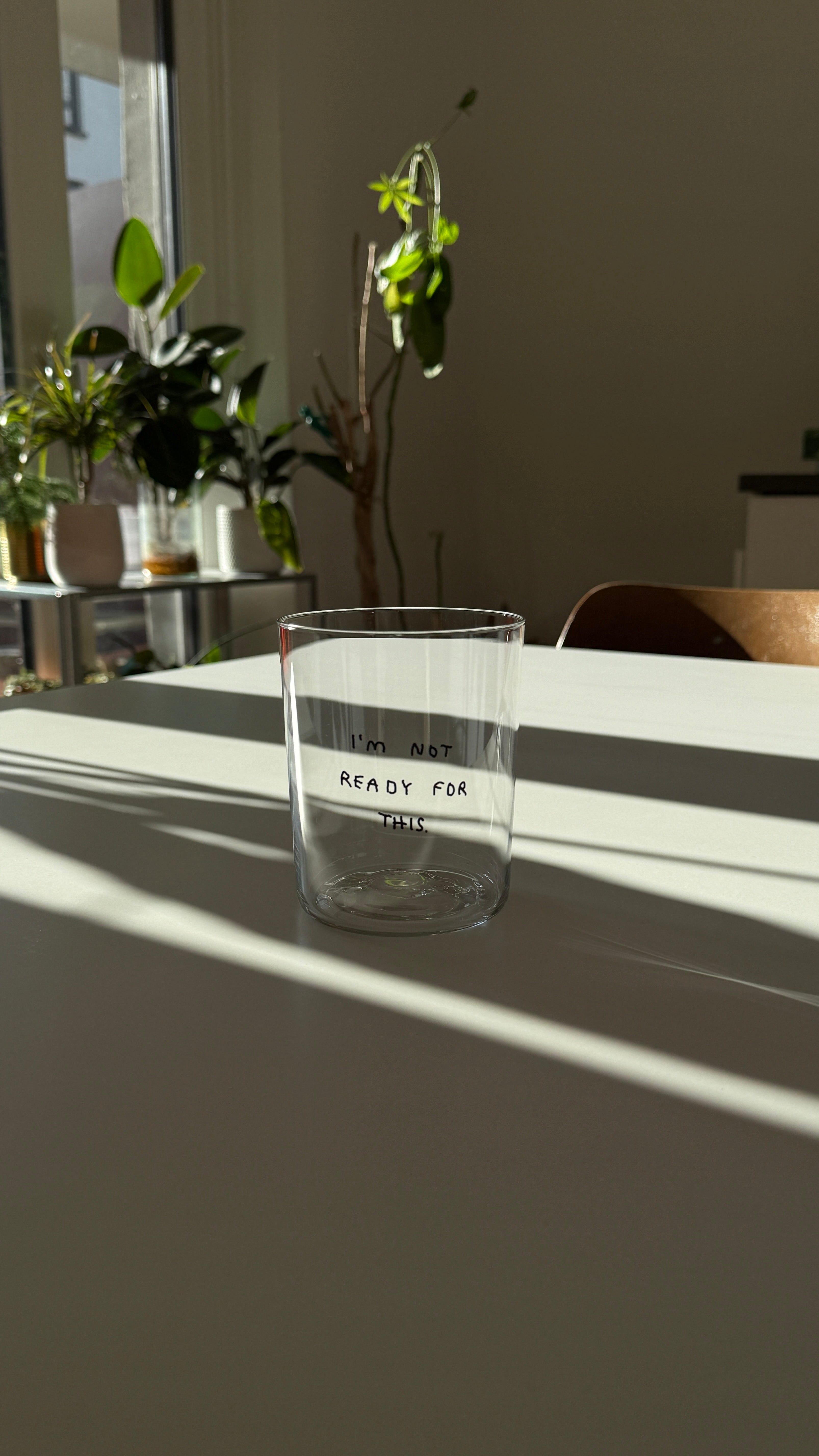 Yahya Studio / Johanna Schwarzer - LARGE Glass - I'm not ready for this