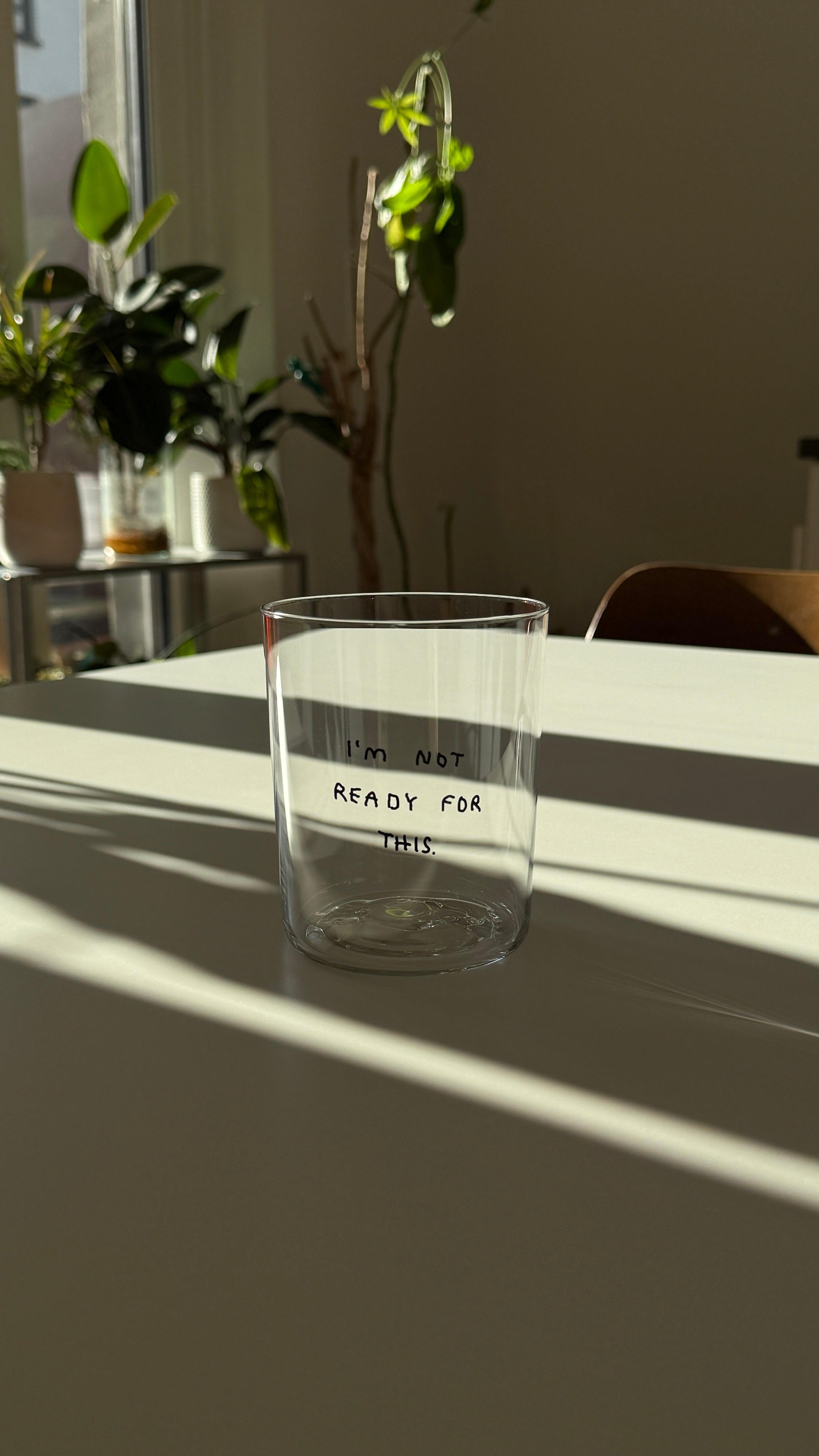 Yahya Studio / Johanna Schwarzer - LARGE Glass - I'm not ready for this