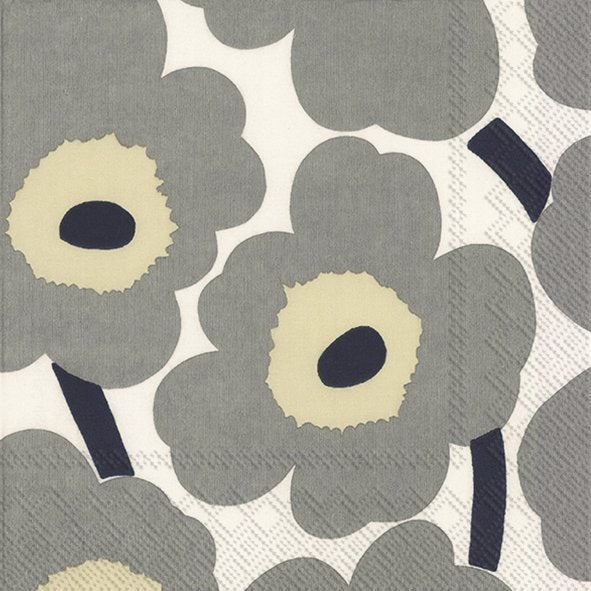 Marimekko / UNIKKO grey white 'Lunch'