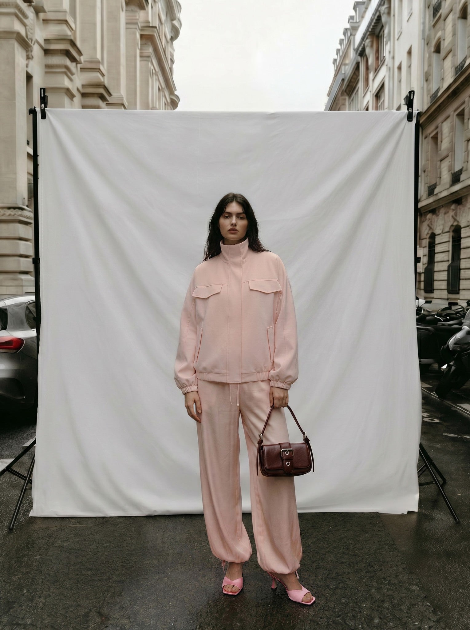 Gina Tricot / High neck cargo jacket / Peach (2560)