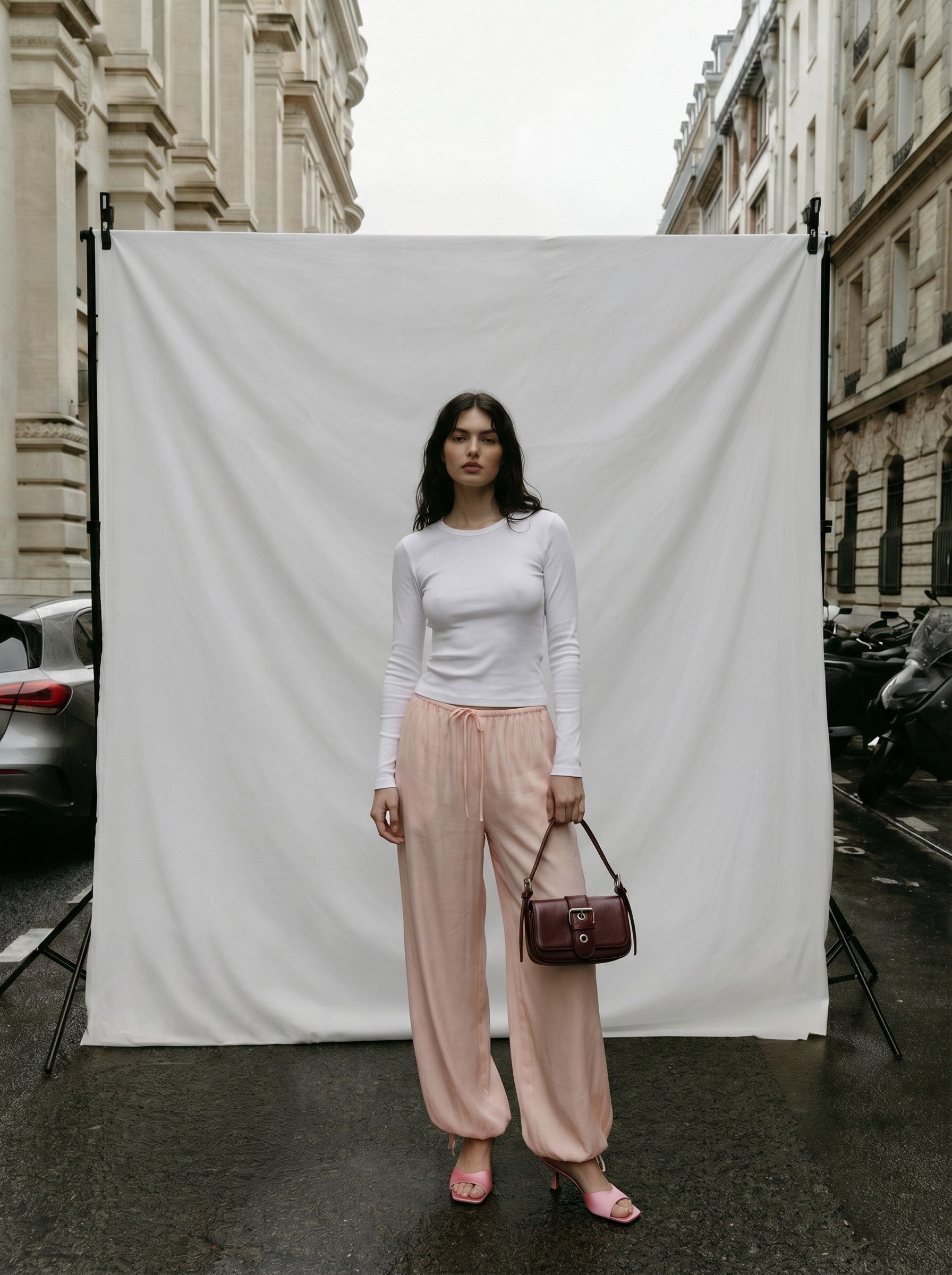 Sui Ava / Buckle Bag / Burgundy
