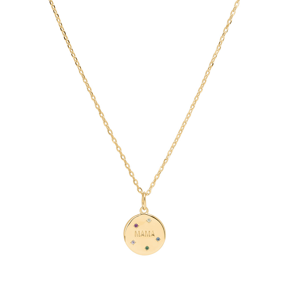 Mama-necklace-Gold-multi