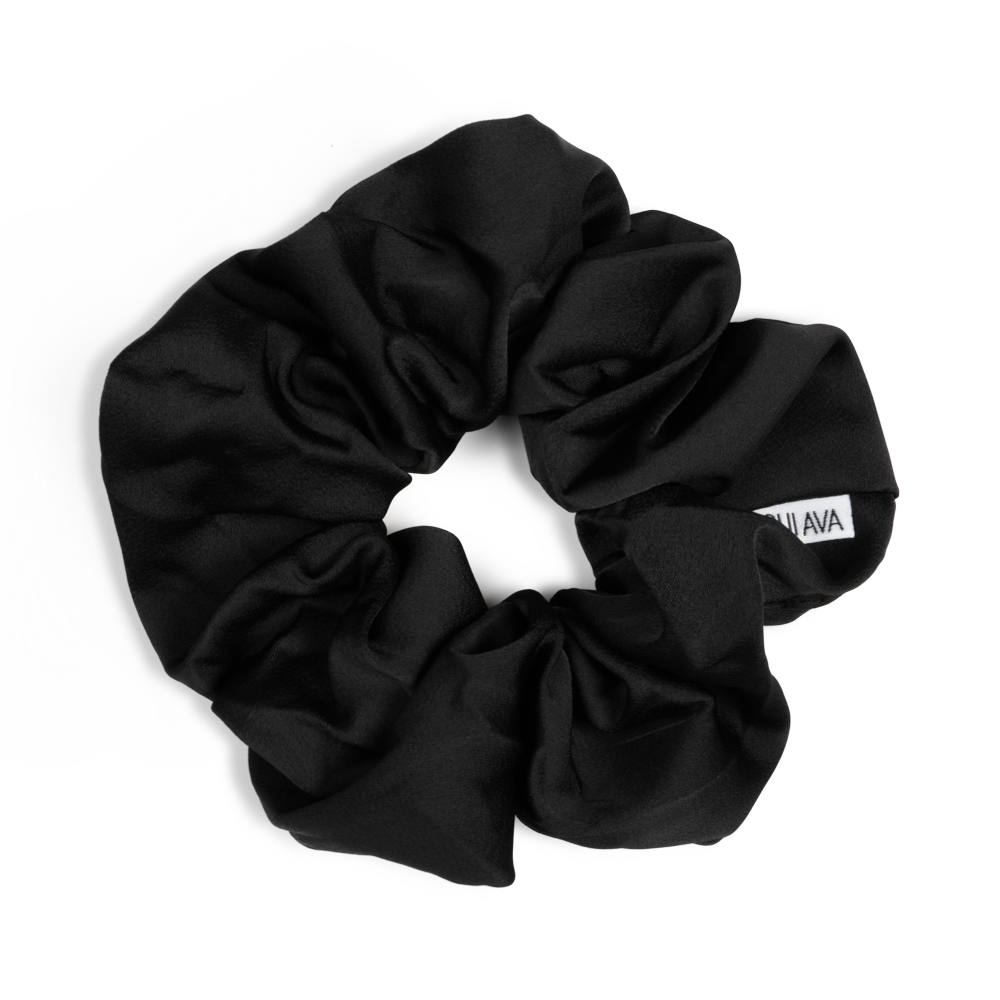 Moon-Dust-Scrunchie-Obsidian-Black