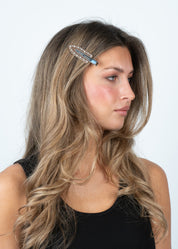 Sui Ava / No Crease Crystal Clips // 2 pcs / Brown