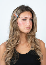 Sui Ava / No Crease Crystal Clips // 2 pcs / Orange