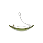 Sui Ava / Oval Peppermint Pop Clip / Spinach Green